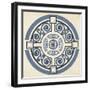 Indigo Motif IV-June Vess-Framed Art Print