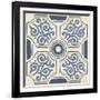 Indigo Motif IX-June Vess-Framed Art Print