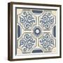 Indigo Motif IX-June Vess-Framed Art Print