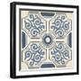 Indigo Motif IX-June Vess-Framed Art Print