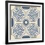 Indigo Motif IX-June Vess-Framed Art Print