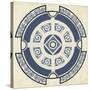 Indigo Motif VI-June Vess-Stretched Canvas