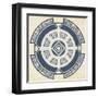 Indigo Motif VI-June Vess-Framed Art Print