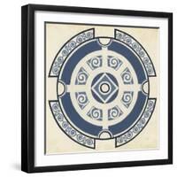 Indigo Motif VI-June Vess-Framed Art Print