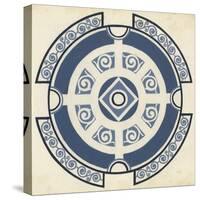 Indigo Motif VI-June Vess-Stretched Canvas