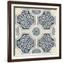 Indigo Motif VII-June Vess-Framed Art Print