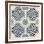 Indigo Motif VII-June Vess-Framed Art Print