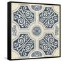 Indigo Motif VII-June Vess-Framed Stretched Canvas