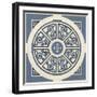 Indigo Motif VIII-June Vess-Framed Art Print