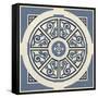 Indigo Motif VIII-June Vess-Framed Stretched Canvas