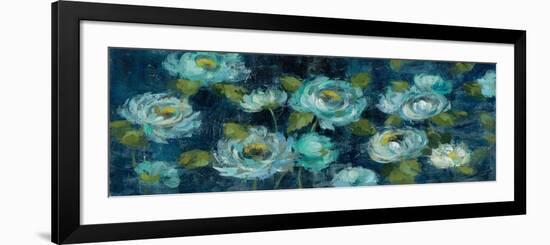 Indigo Mums-Silvia Vassileva-Framed Art Print