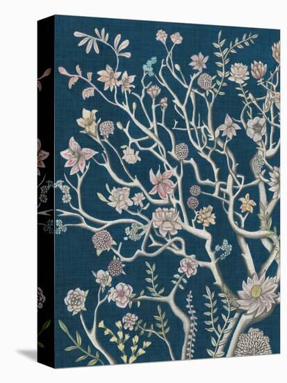 Indigo Night Chinoiserie I-Naomi McCavitt-Stretched Canvas