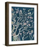 Indigo Night Chinoiserie II-Naomi McCavitt-Framed Art Print