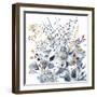 Indigo & Ochre I-Victoria Borges-Framed Art Print