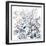 Indigo & Ochre I-Victoria Borges-Framed Art Print