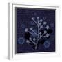 Indigo Olive Branch-Melody Hogan-Framed Art Print