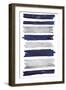 Indigo Paint Streaks-Marcus Prime-Framed Art Print