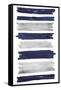 Indigo Paint Streaks-Marcus Prime-Framed Stretched Canvas