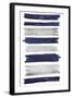 Indigo Paint Streaks-Marcus Prime-Framed Art Print