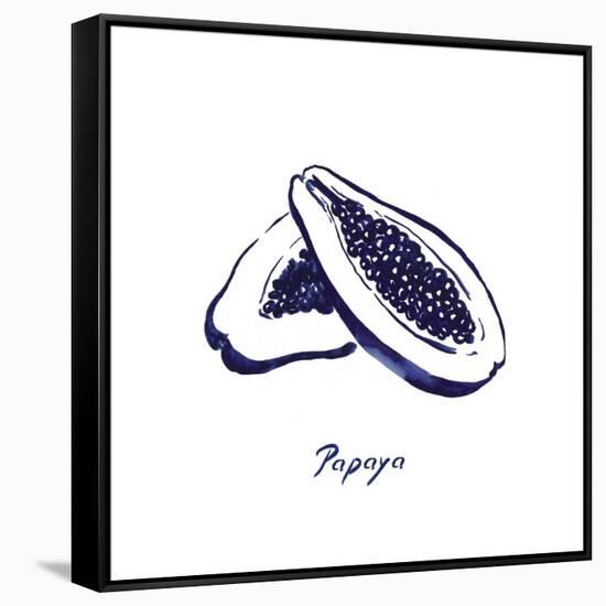 Indigo Papaya-Aimee Wilson-Framed Stretched Canvas