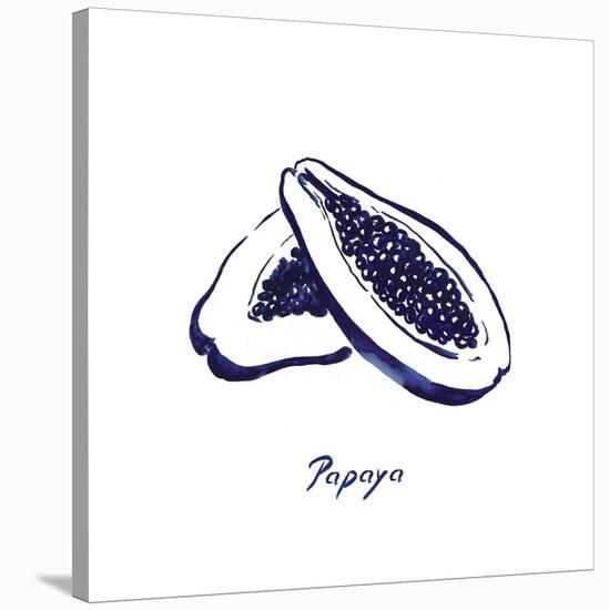 Indigo Papaya-Aimee Wilson-Stretched Canvas