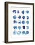 Indigo Pattern-Lesia Binkin-Framed Art Print