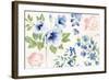 Indigo Petals I-Beth Grove-Framed Art Print