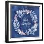 Indigo Petals IV-Beth Grove-Framed Art Print