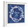 Indigo Petals V-Beth Grove-Framed Art Print