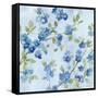 Indigo Petals VI-Beth Grove-Framed Stretched Canvas