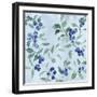 Indigo Petals VII-Beth Grove-Framed Art Print