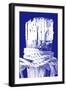 Indigo Pier Panel I-Susan Bryant-Framed Art Print