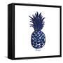 Indigo Pineapple-Aimee Wilson-Framed Stretched Canvas