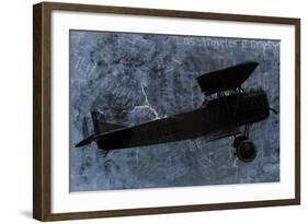 Indigo Plane-Kimberly Allen-Framed Art Print