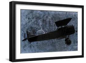 Indigo Plane-Kimberly Allen-Framed Art Print