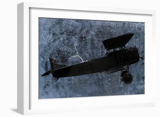 Indigo Plane-Kimberly Allen-Framed Art Print