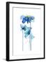 Indigo Poppy 2-Jin Jing-Framed Art Print