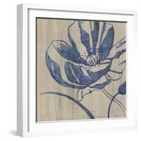 Indigo Poppy-Chariklia Zarris-Framed Art Print