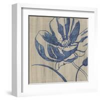 Indigo Poppy-Chariklia Zarris-Framed Art Print