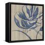 Indigo Poppy-Chariklia Zarris-Framed Stretched Canvas