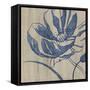 Indigo Poppy-Chariklia Zarris-Framed Stretched Canvas