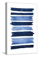 Indigo Rolling Streaks-Marcus Prime-Stretched Canvas