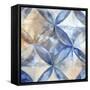 Indigo Rustic Tiles I-Eva Watts-Framed Stretched Canvas