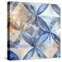 Indigo Rustic Tiles I-Eva Watts-Stretched Canvas