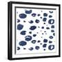 Indigo Scribbles 2-Kimberly Allen-Framed Art Print