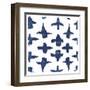 Indigo Scribbles 3-Kimberly Allen-Framed Art Print