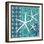 Indigo Sea III-Paul Brent-Framed Art Print