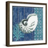 Indigo Sea IV-Paul Brent-Framed Art Print