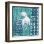 Indigo Sea IX-Paul Brent-Framed Art Print