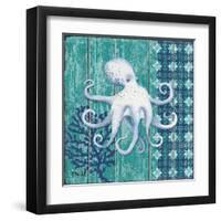 Indigo Sea IX-Paul Brent-Framed Art Print